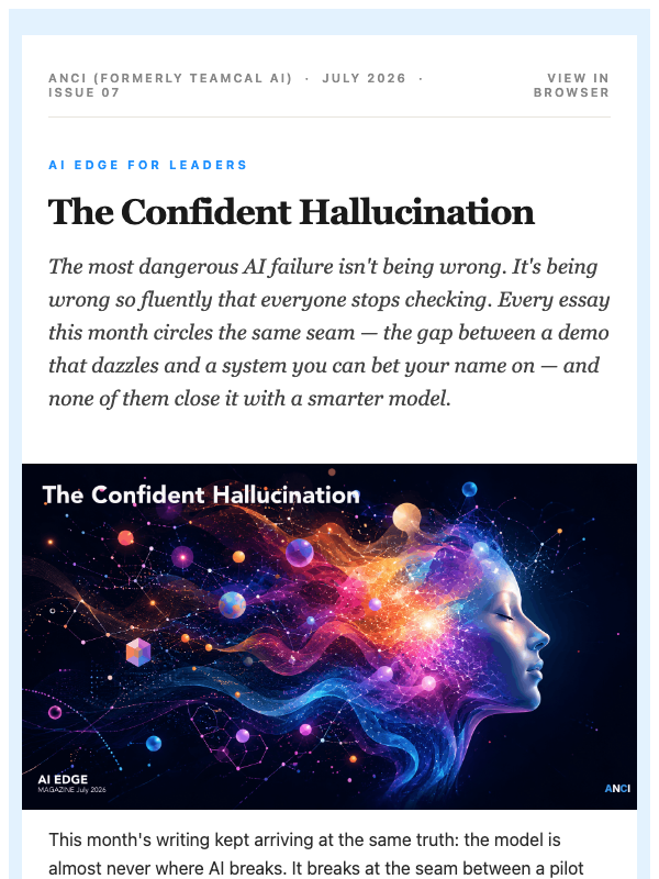 AI Edge for Leaders, July 2026: The Confident Hallucination