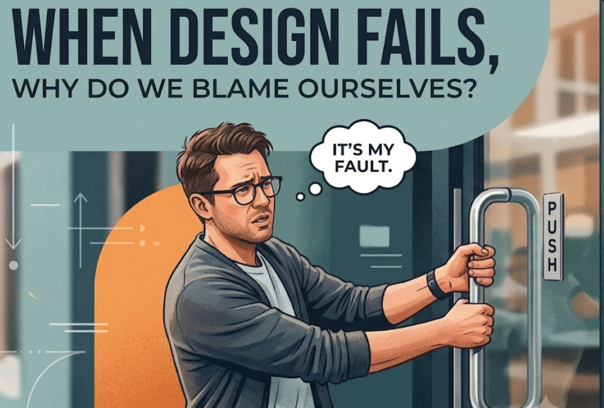 When Design Fails, Why Do We Blame Ourselves?